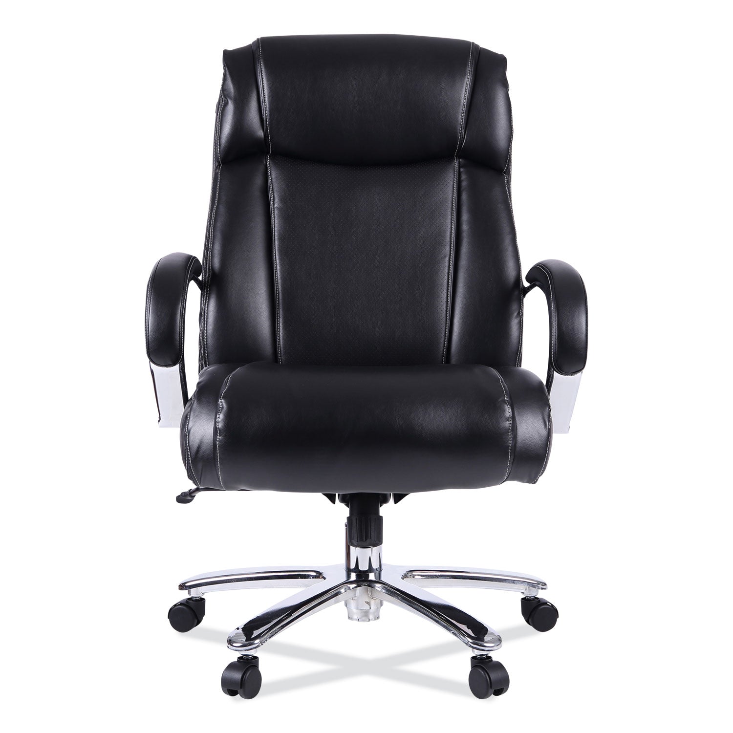 alera-maxxis-series-big-tall-bonded-leather-chair-supports-500-lb-2142-to-25-seat-height-black-seat-back-chrome-base_alems4419 - 2