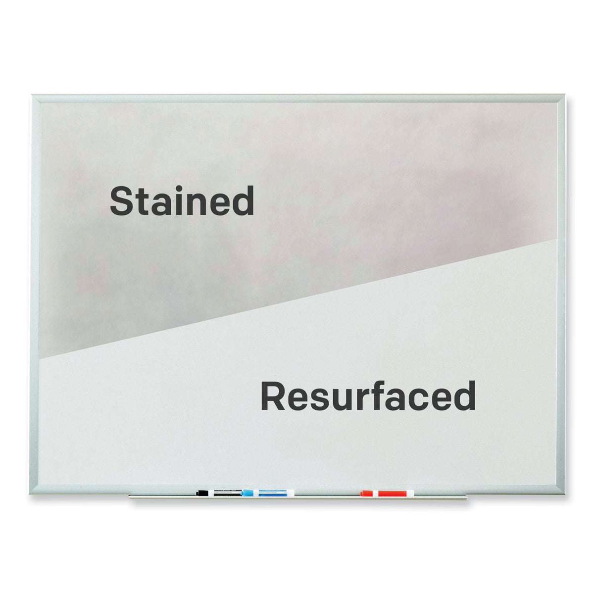 Dry Erase Surface with Adhesive Backing, 72 x 48, White Surface
