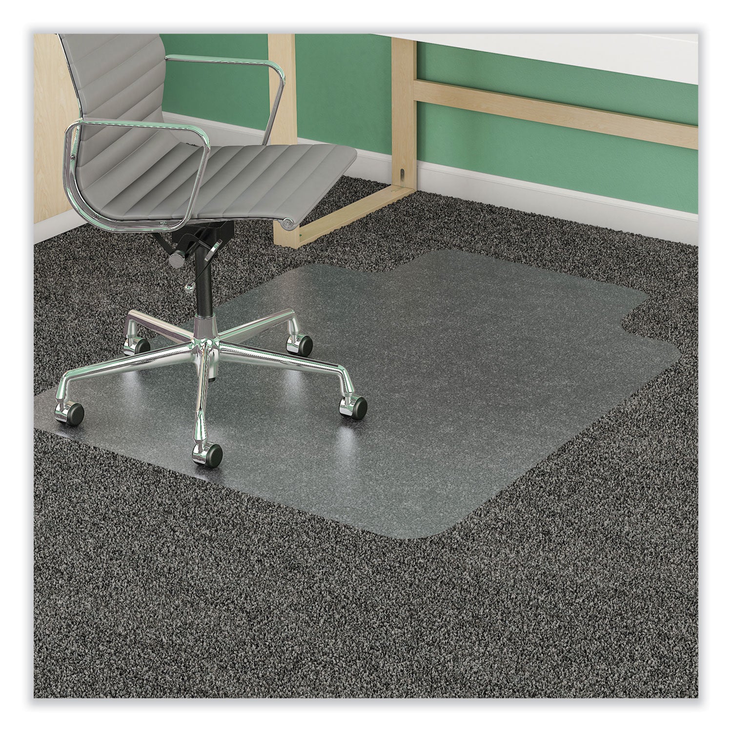 supermat-frequent-use-chair-mat-for-medium-pile-carpet-46-x-60-wide-lipped-clear_defcm14432f - 2