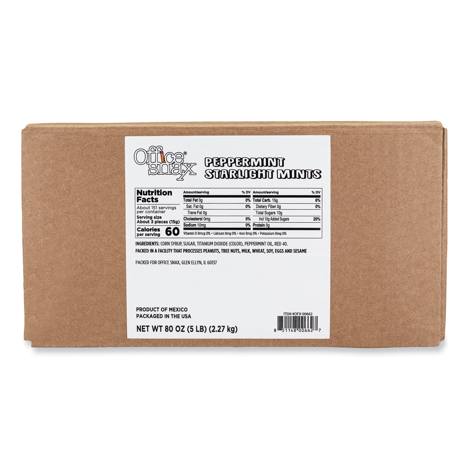 Candy Assortments, Peppermint Candy, 5 lb Box