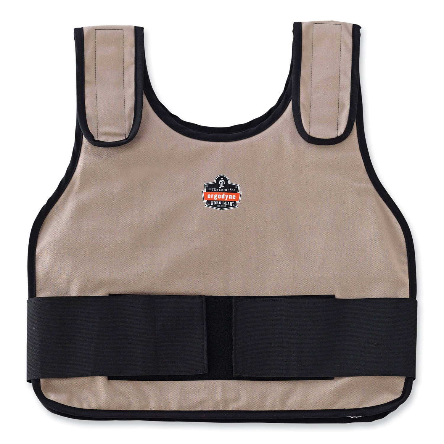 Chill-Its 6235 Standard Phase Change Cooling Vest, Cotton, Small/Medium, Khaki, Ships in 1-3 Business Days