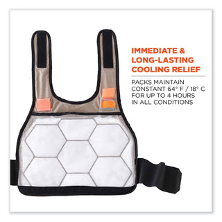 Chill-Its 6215 Premium FR Phase Change Cooling Vest w/ Packs, Modacrylic Cotton, Small/Med, Khaki, Ships in 1-3 Business Days