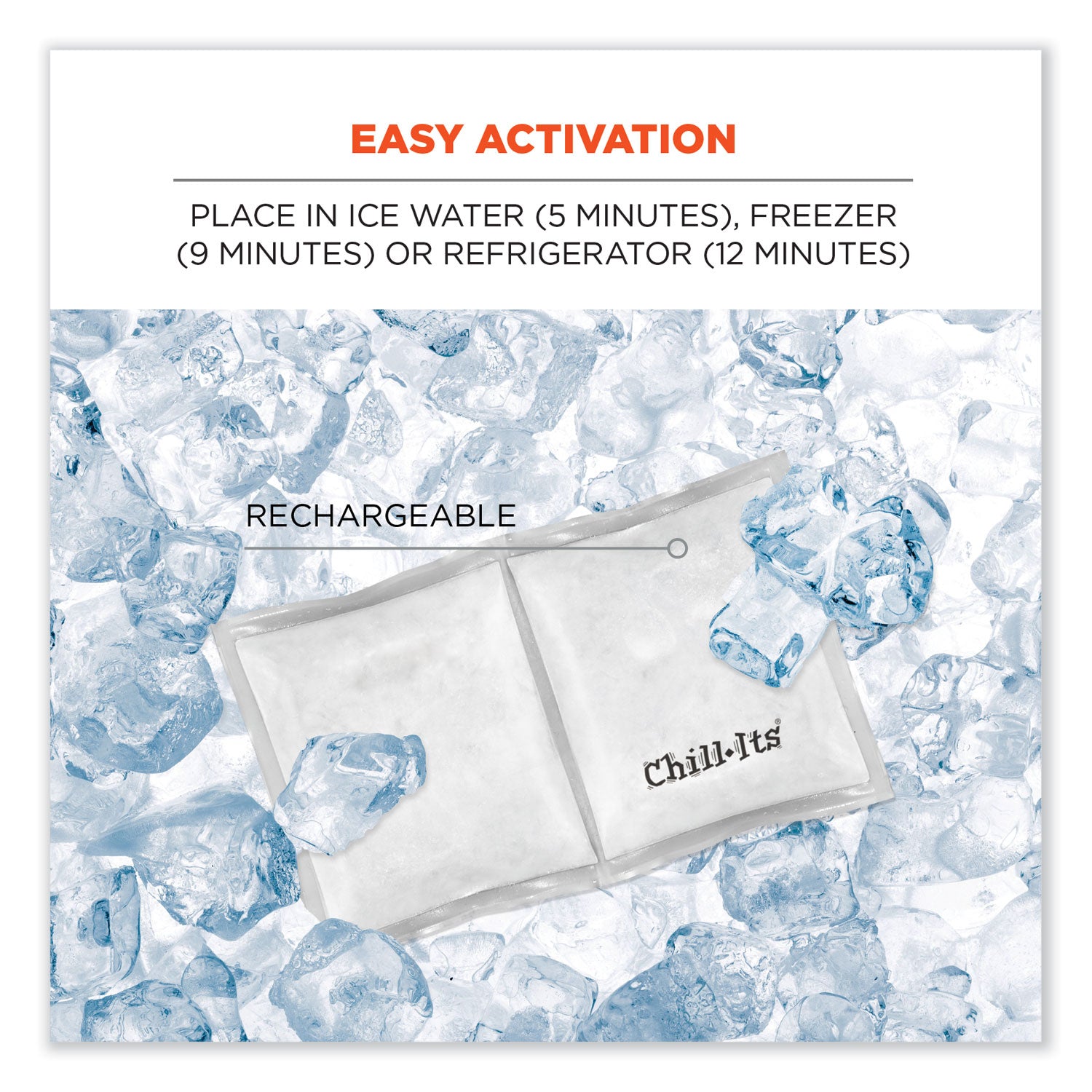Chill-Its 6283 Rechargeable Phase Change Ice Pack, 3 x 6, Ships in 1-3 Business Days