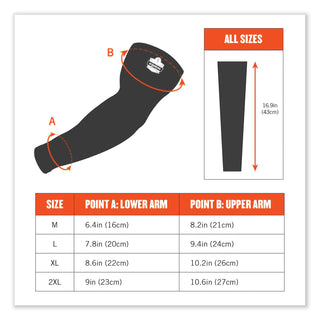 Chill-Its 6690 Performance Knit Cooling Arm Sleeve, Polyester/Spandex, 2X-Large, Lime, 2 Sleeves, Ships in 1-3 Business Days