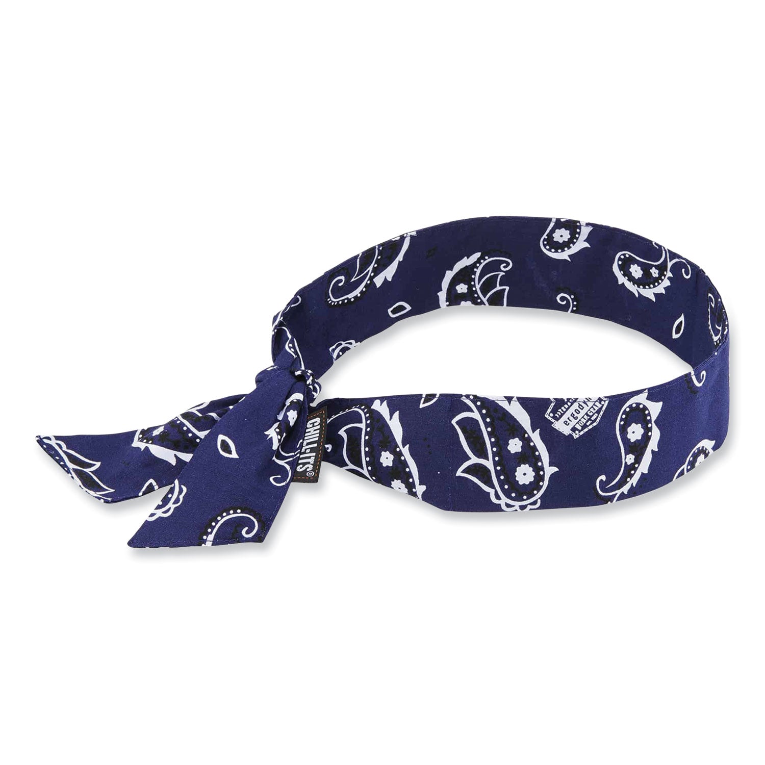 chill-its-6700-cooling-bandana-polymer-tie-headband-one-size-fits-most-navy-western-ships-in-1-3-business-days_ego12306 - 1