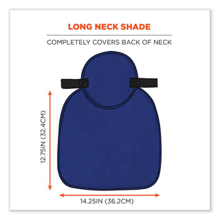 Chill-Its 6717 Cooling Hard Hat Pad and Neck Shade - Polymers, 12.5 x 9.75, Blue, Ships in 1-3 Business Days