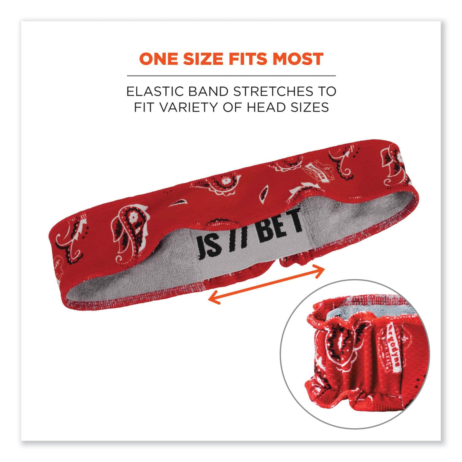 chill-its-6605-high-performance-cotton-terry-cloth-sweatband-one-size-fits-most-red-western-ships-in-1-3-business-days_ego12423 - 3