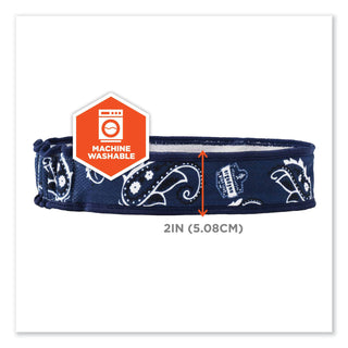 chill-its-6605-high-performance-cotton-terry-cloth-sweatband-one-size-fits-most-navy-western-ships-in-1-3-business-days_ego12424 - 6