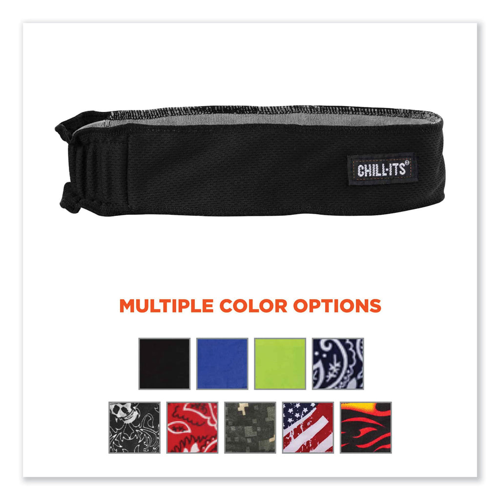 chill-its-6605-high-perform-terry-cloth-sweatband-cotton-terry-cloth-one-size-fits-most-black-ships-in-1-3-business-days_ego12433 - 5