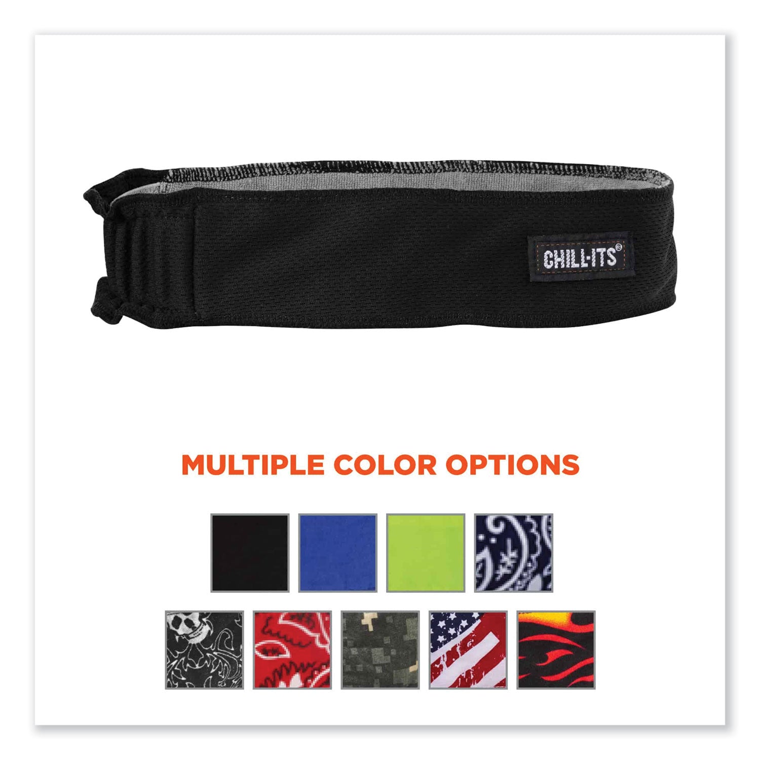 chill-its-6605-high-perform-terry-cloth-sweatband-cotton-terry-cloth-one-size-fits-most-black-ships-in-1-3-business-days_ego12433 - 5