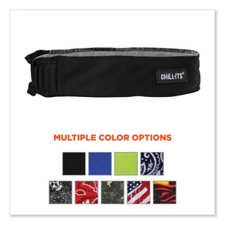 chill-its-6605-high-perform-terry-cloth-sweatband-cotton-terry-cloth-one-size-fits-most-black-ships-in-1-3-business-days_ego12433 - 5