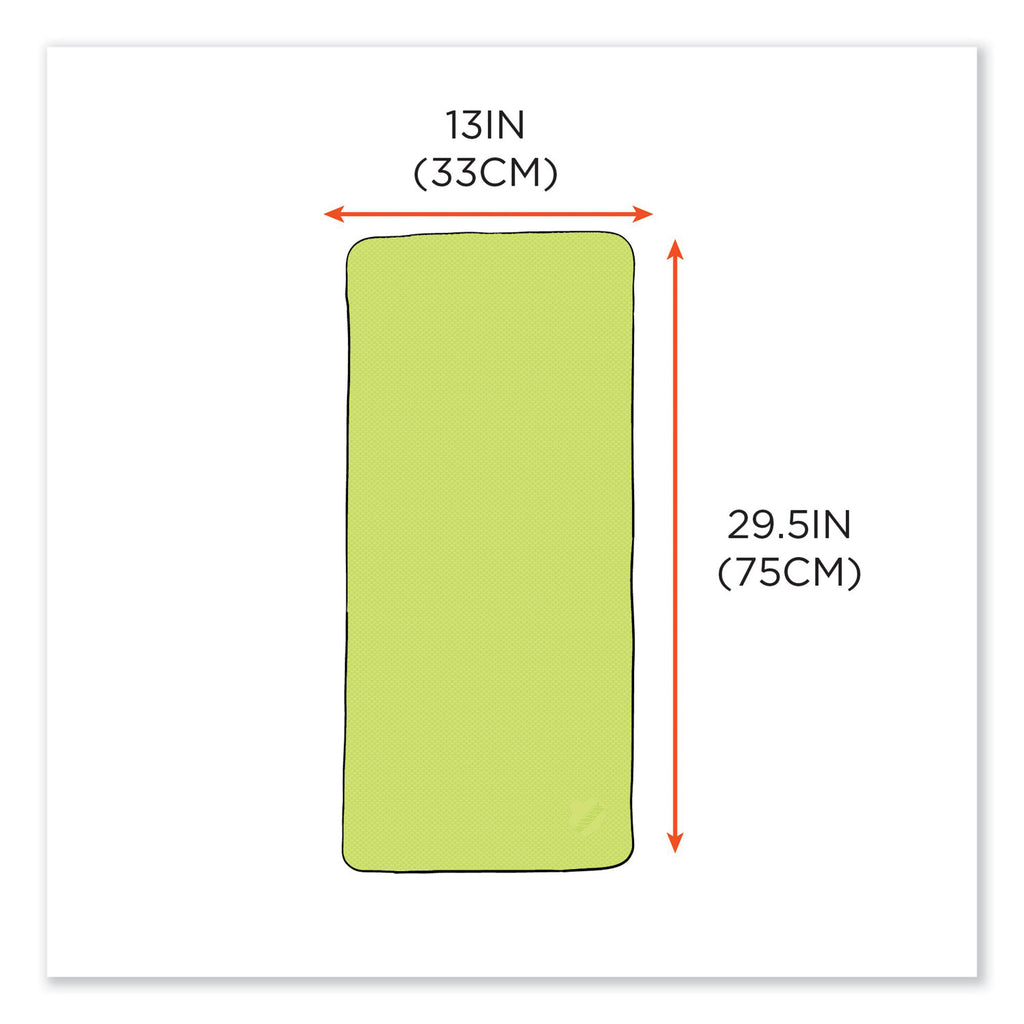 chill-its-6602-evaporative-pva-cooling-towel-295-x-13-one-size-fits-most-pva-hi-vis-lime-ships-in-1-3-business-days_ego12439 - 6