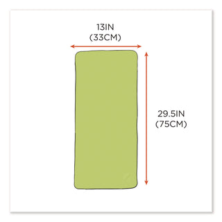 Chill-Its 6602 Evaporative PVA Cooling Towel, 29.5 x 13, One Size Fits Most, PVA, Hi-Vis Lime, Ships in 1-3 Business Days
