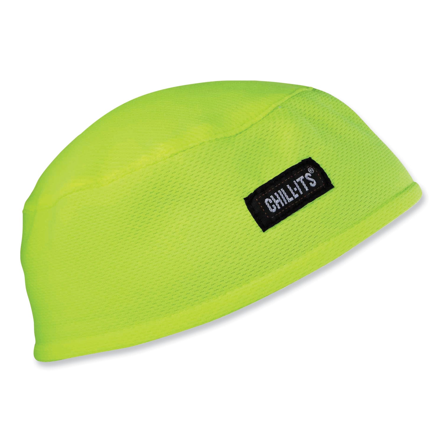 Chill-Its 6630 High-Performance Terry Cloth Skull Cap, Polyester, One Size Fits Most, Lime, Ships in 1-3 Business Days