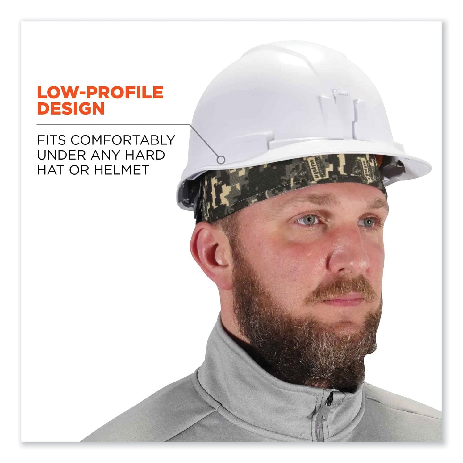 Chill-Its 6630 High-Performance Terry Cloth Skull Cap, Polyester, One Size Fits Most, Camo, Ships in 1-3 Business Days