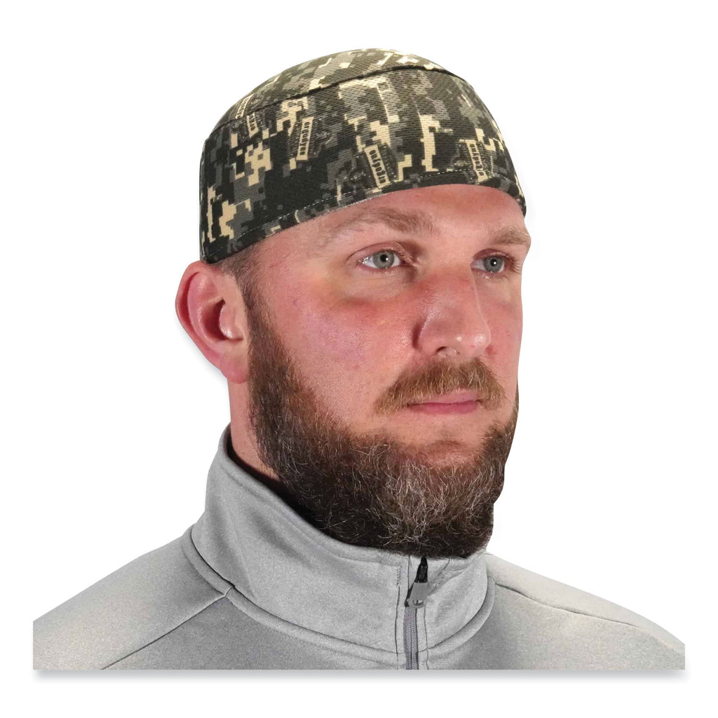 Chill-Its 6630 High-Performance Terry Cloth Skull Cap, Polyester, One Size Fits Most, Camo, Ships in 1-3 Business Days