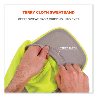 Chill-Its 6650 High-Performance Hat Plus Neck Shade, Polyester, One Size Fits Most, Lime, Ships in 1-3 Business Days
