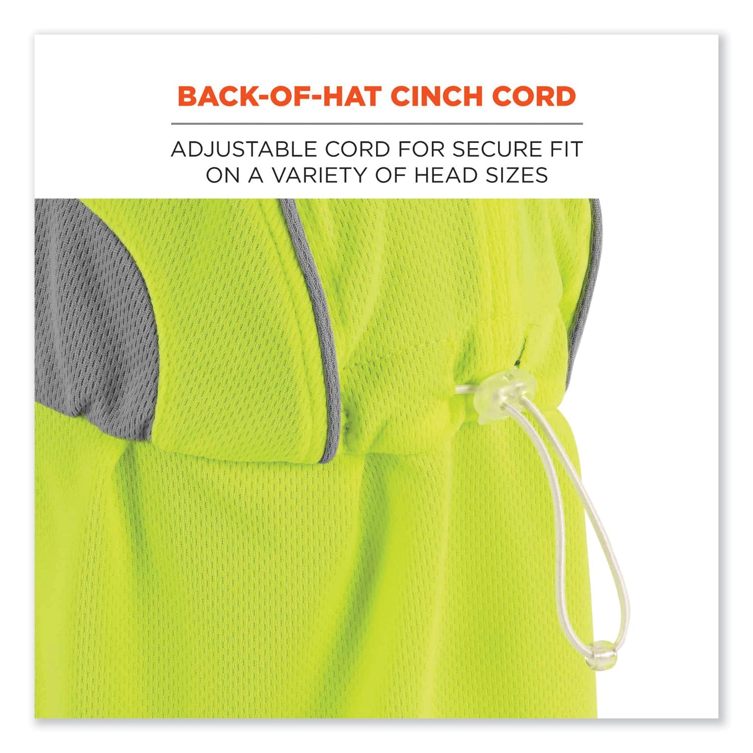 Chill-Its 6650 High-Performance Hat Plus Neck Shade, Polyester, One Size Fits Most, Lime, Ships in 1-3 Business Days