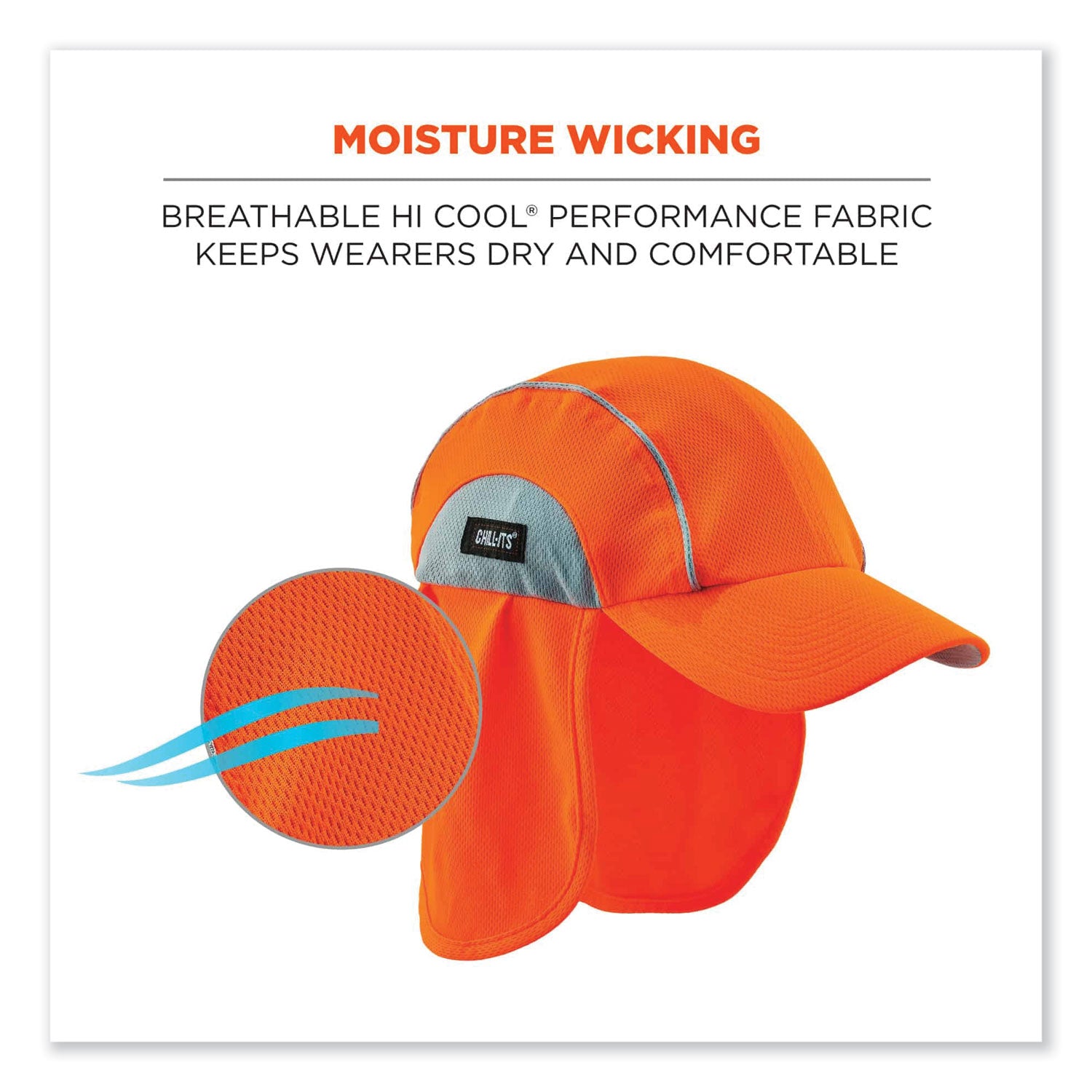 chill-its-6650-high-performance-hat-plus-neck-shade-polyester-one-size-fits-most-orange-ships-in-1-3-business-days_ego12521 - 4