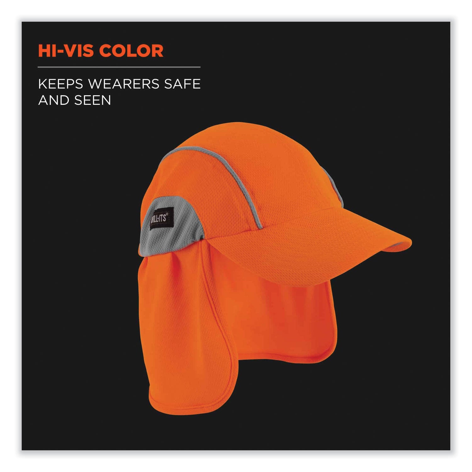 chill-its-6650-high-performance-hat-plus-neck-shade-polyester-one-size-fits-most-orange-ships-in-1-3-business-days_ego12521 - 6
