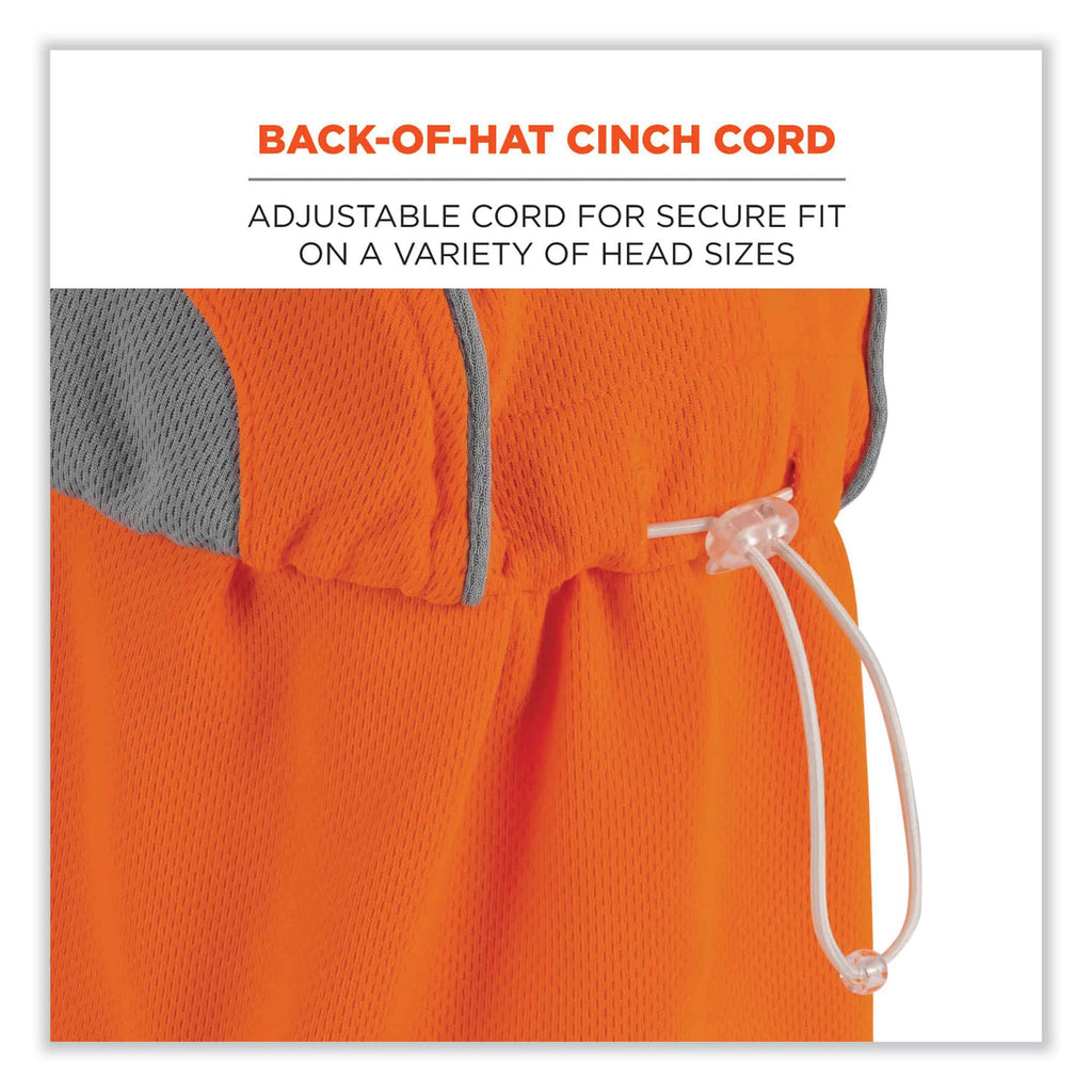 Chill-Its 6650 High-Performance Hat Plus Neck Shade, Polyester, One Size Fits Most, Orange, Ships in 1-3 Business Days
