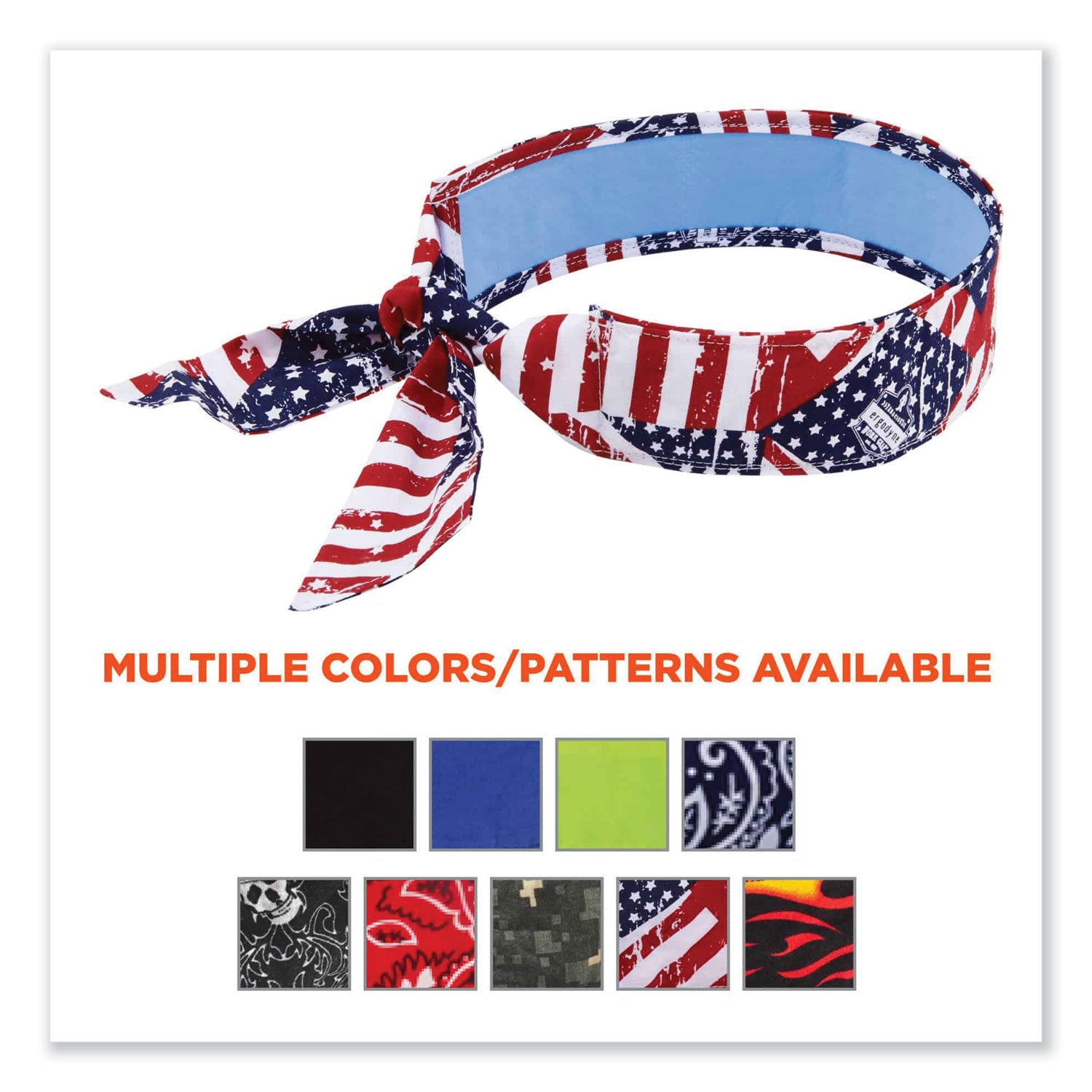 chill-its-6700ct-cooling-bandana-pva-tie-headband-one-size-fits-most-stars-and-stripes-ships-in-1-3-business-days_ego12561 - 5
