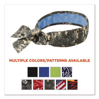 Chill-Its 6700CT Cooling Bandana PVA Tie Headband, One Size Fits Most, Camo, Ships in 1-3 Business Days