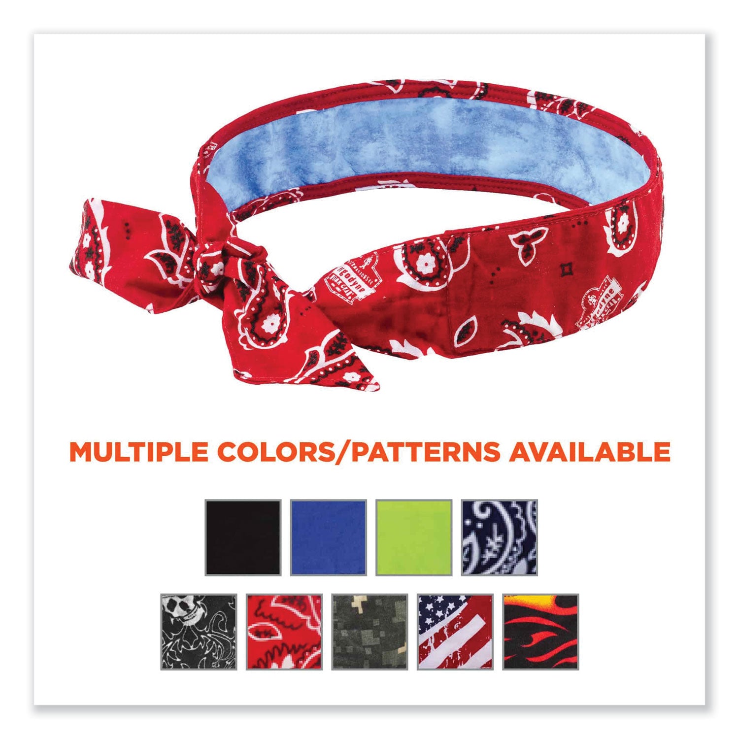 chill-its-6700ct-cooling-bandana-pva-tie-headband-one-size-fits-most-red-western-ships-in-1-3-business-days_ego12563 - 5