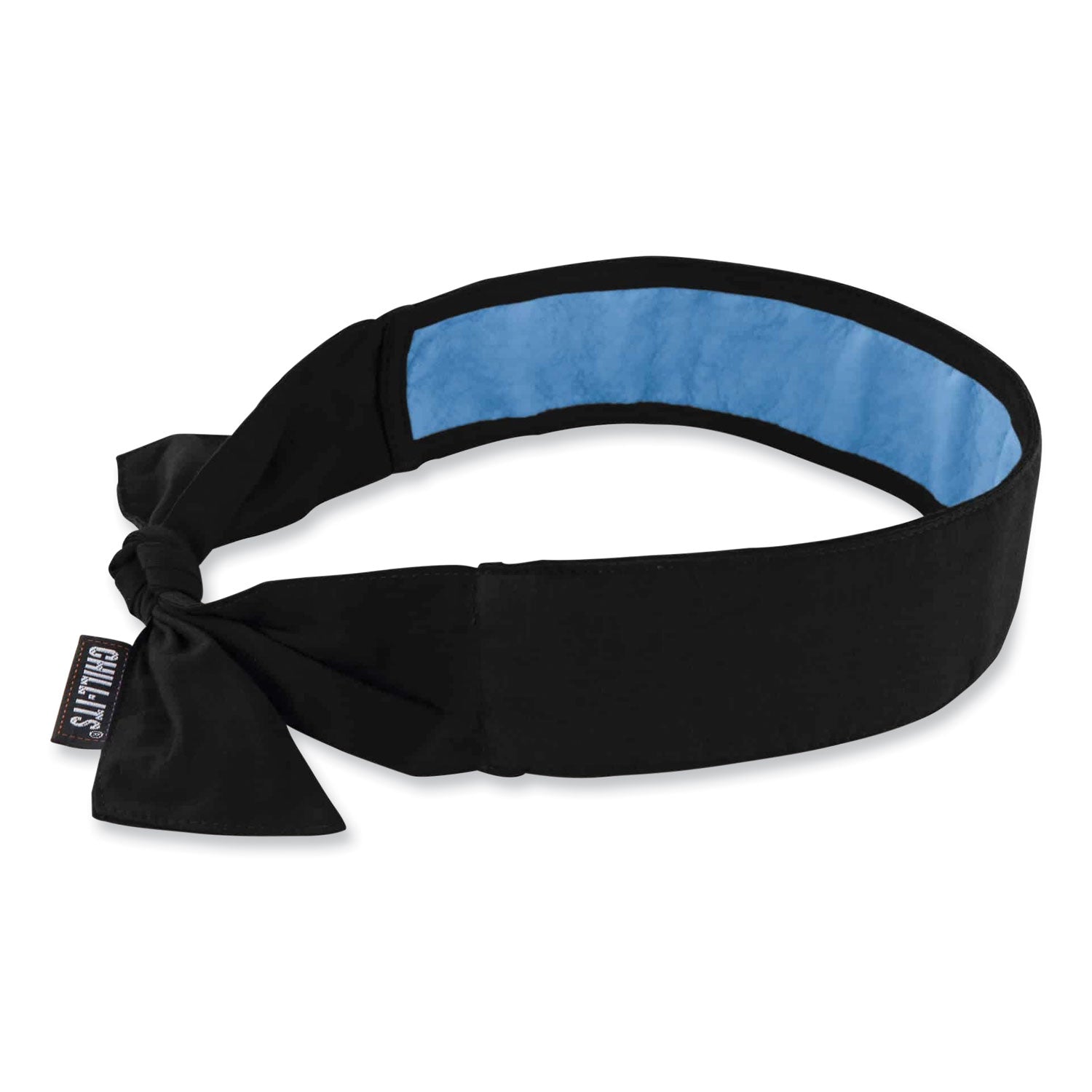 chill-its-6700ct-cooling-bandana-pva-tie-headband-one-size-fits-most-black-ships-in-1-3-business-days_ego12565 - 1