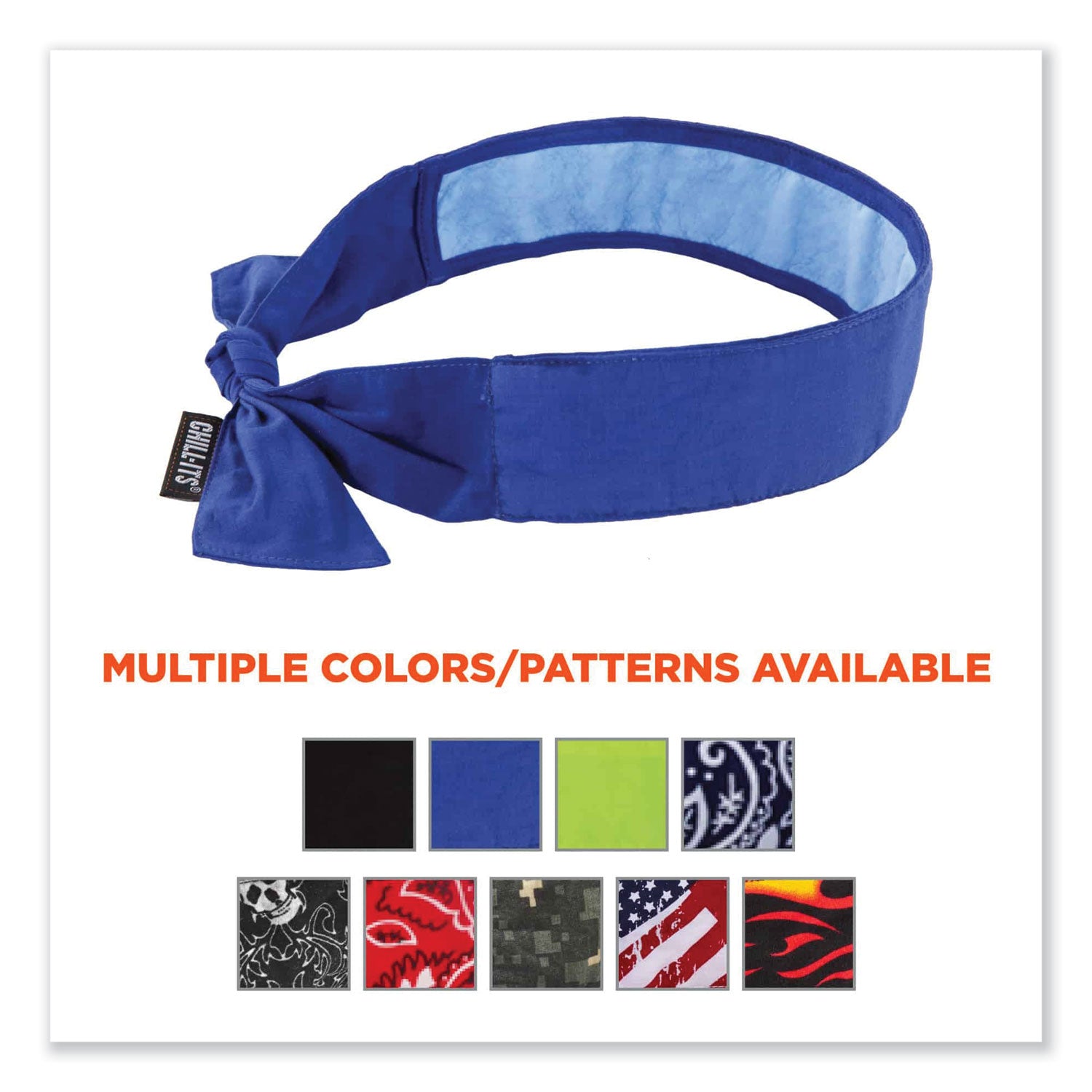 chill-its-6700ct-cooling-bandana-pva-tie-headband-one-size-fits-most-solid-blue-ships-in-1-3-business-days_ego12567 - 5