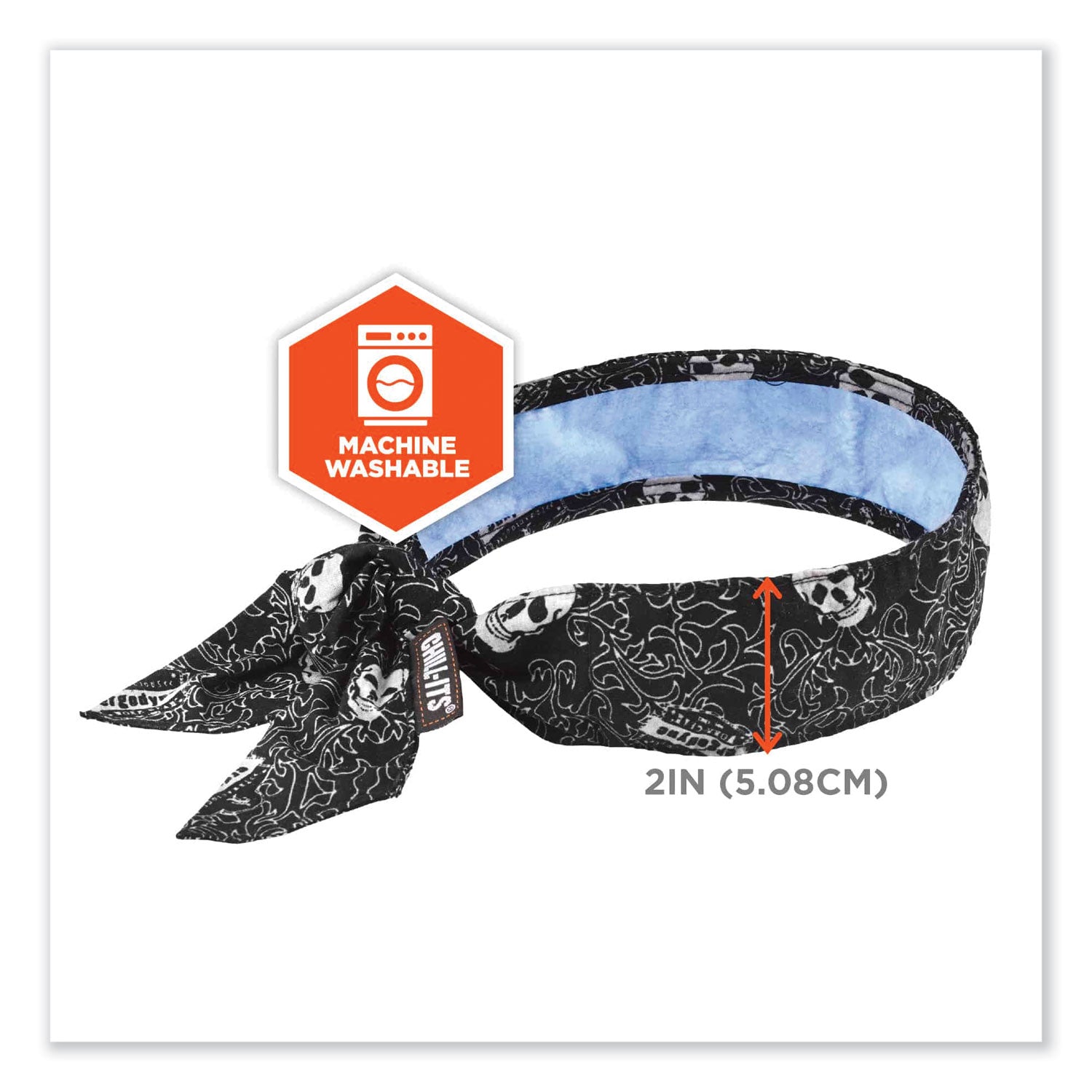 chill-its-6700ct-cooling-bandana-pva-tie-headband-one-size-fits-most-skulls-ships-in-1-3-business-days_ego12569 - 7