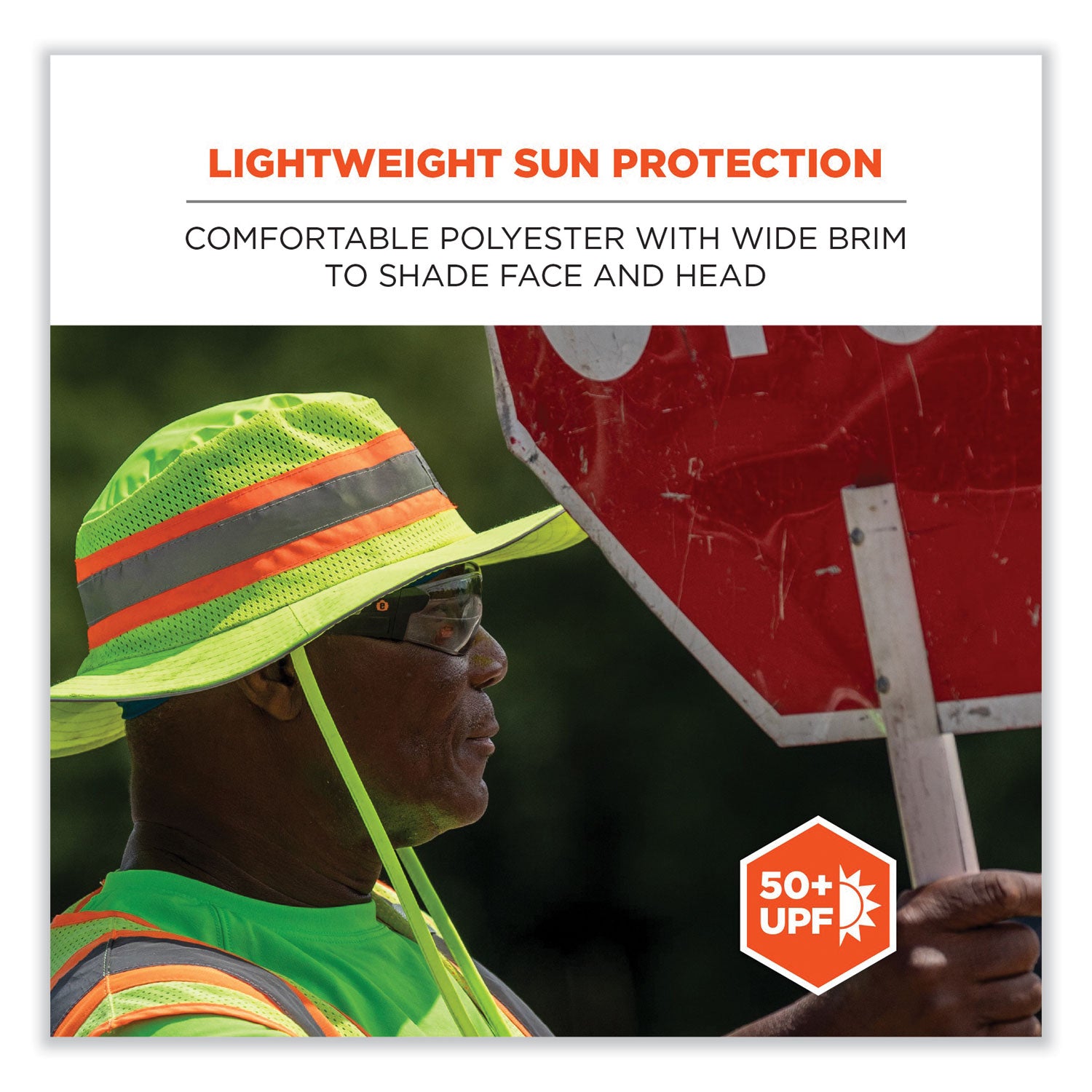 Chill-Its 8935CT Hi-Vis PVA Ranger Sun Hat, Small/Medium, Lime, Ships in 1-3 Business Days