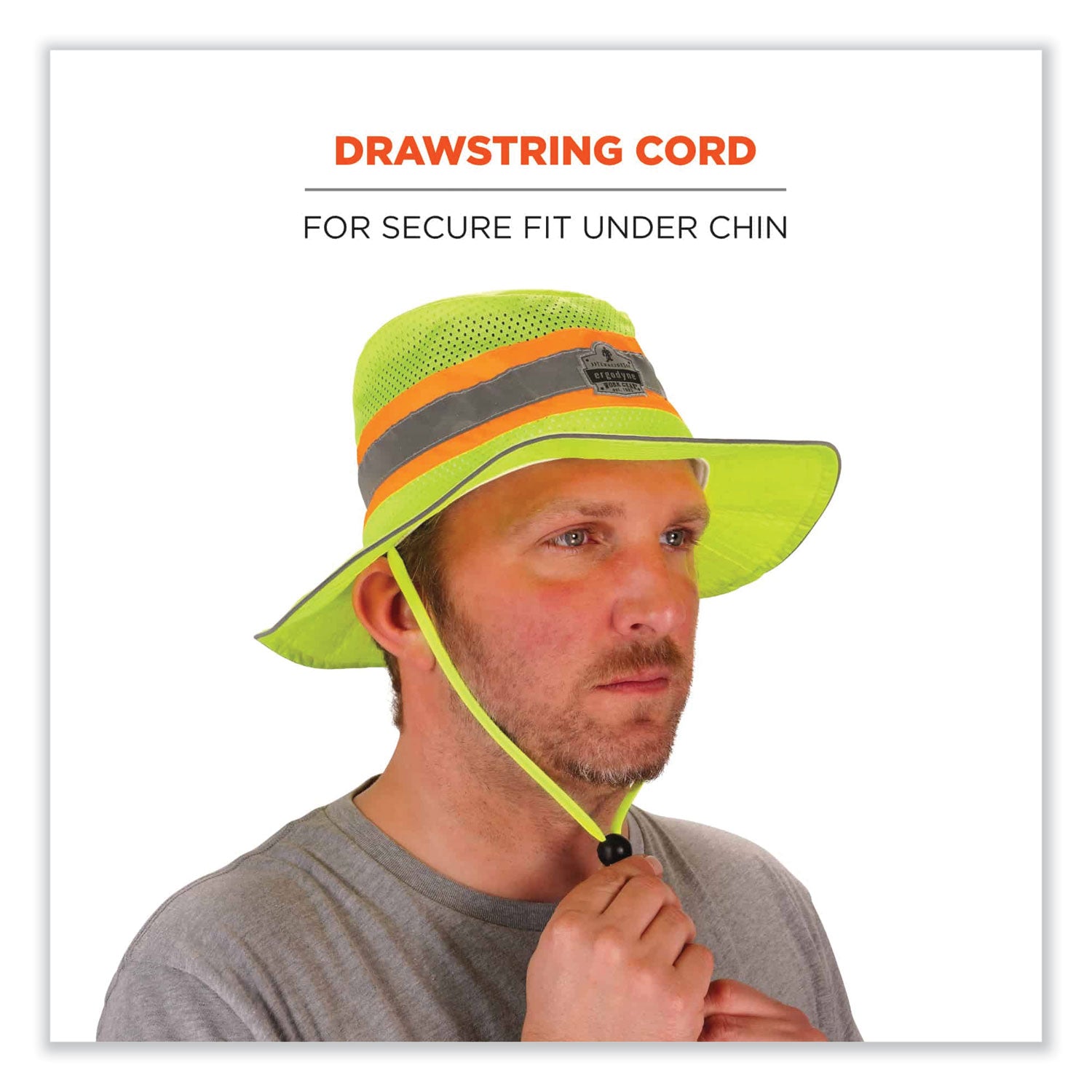 Chill-Its 8935CT Hi-Vis PVA Ranger Sun Hat, Small/Medium, Lime, Ships in 1-3 Business Days