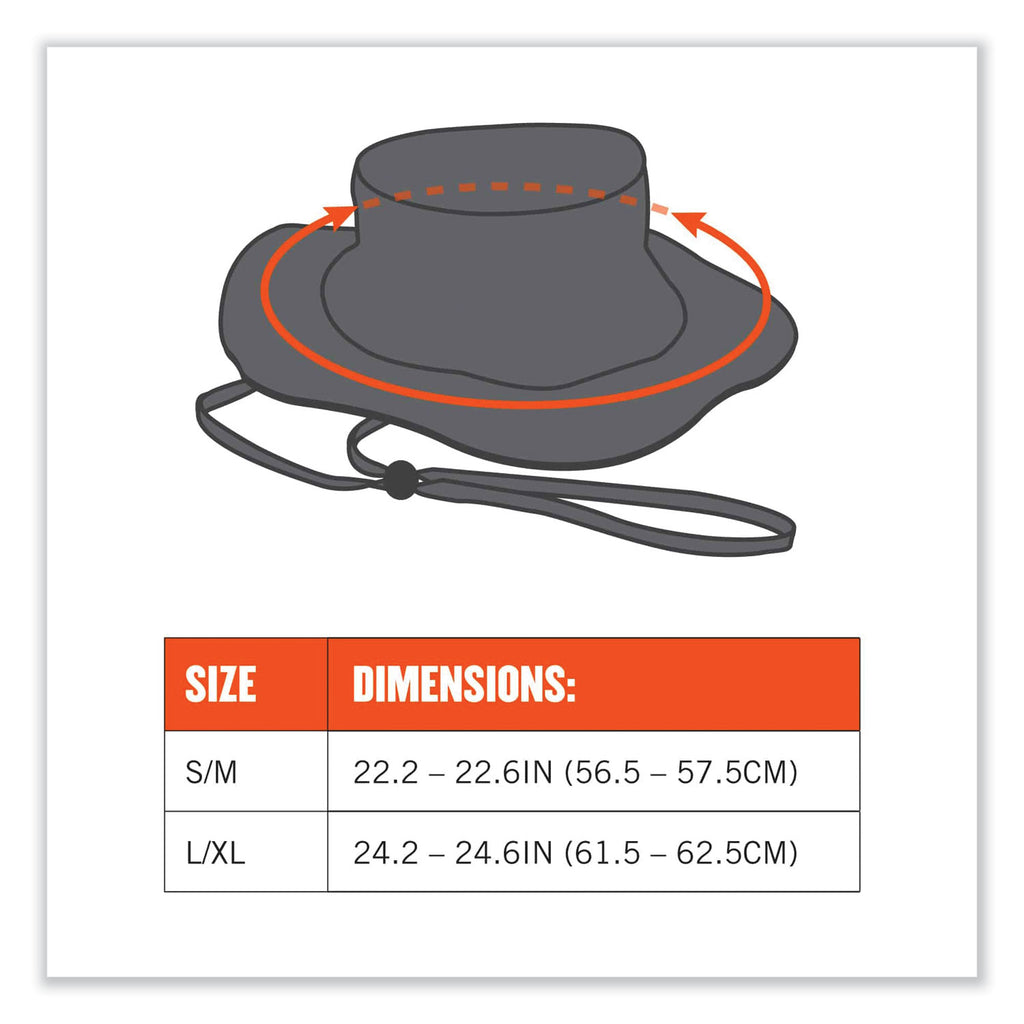 Chill-Its 8935CT Hi-Vis PVA Ranger Sun Hat, Large/X-Large, Lime, Ships in 1-3 Business Days