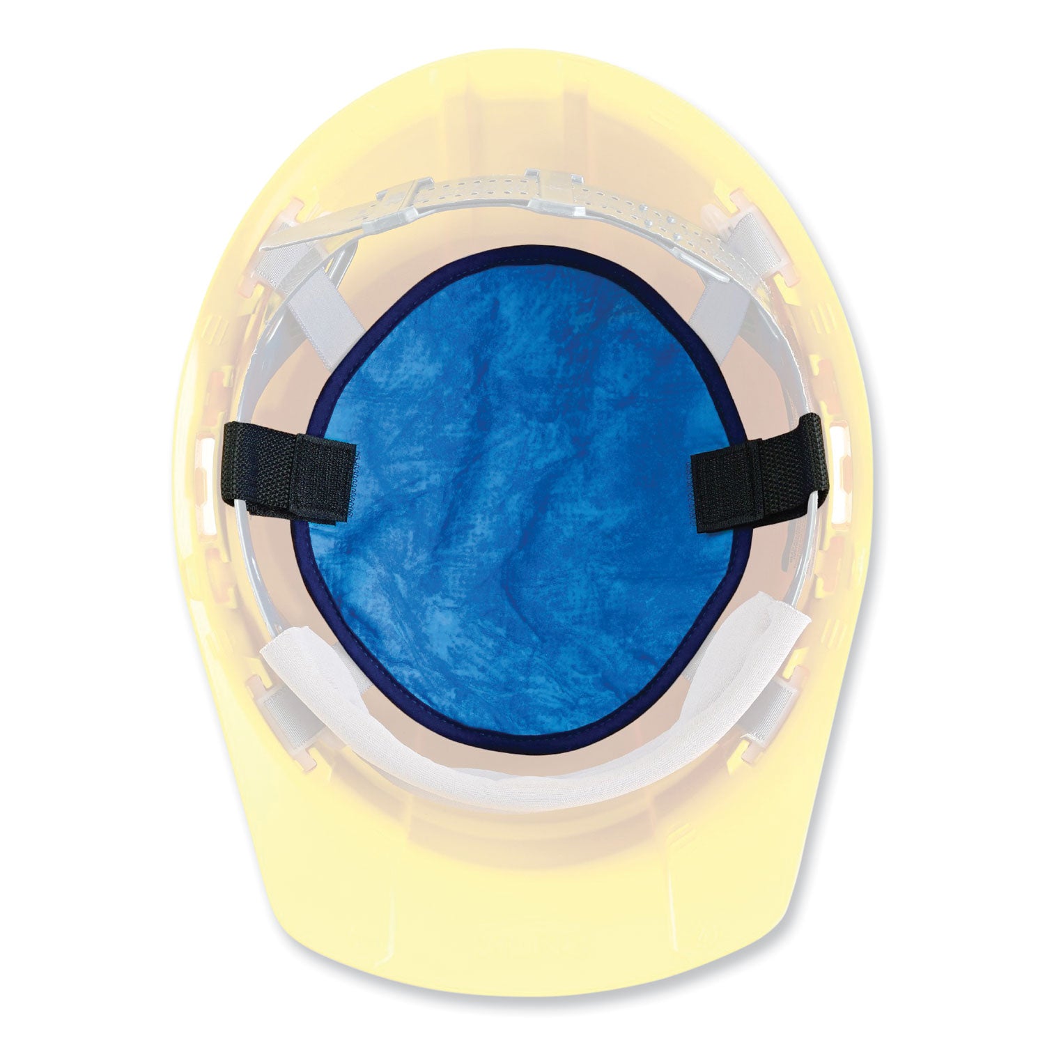 Chill-Its 6715CT Hard Hat Cooling Pad - PVA, 7 x 6.5, Blue, Ships in 1-3 Business Days