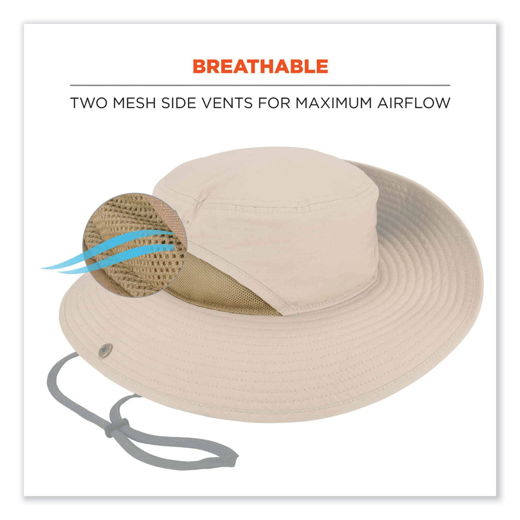 chill-its-8936-lightweight-mesh-paneling-ranger-hat-large-x-large-khaki-ships-in-1-3-business-days_ego12599 - 3