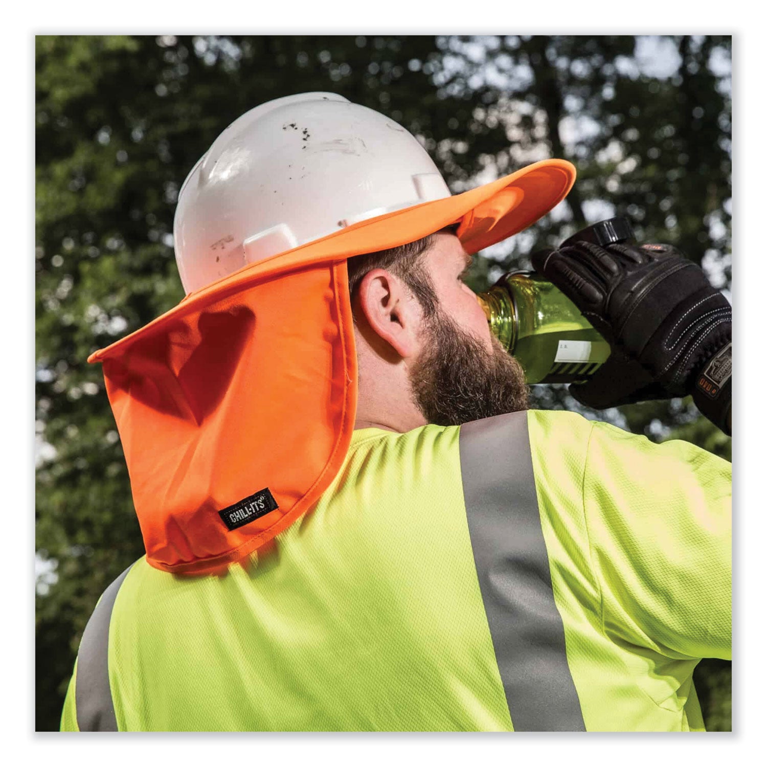 chill-its-6660-hard-hat-brim-+-neck-shade-195-x-975-orange-ships-in-1-3-business-days_ego12641 - 8