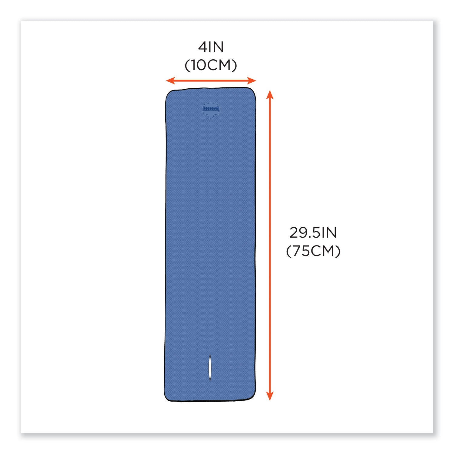 Chill-Its 6602MF Evaporative Microfiber Cooling Towel, 40.9 x 9.8, One Size, Microfiber, Orange, Ships in 1-3 Business Days