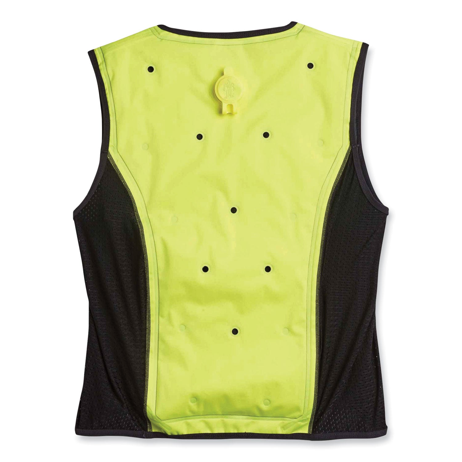 Chill-Its 6685 Premium Dry Evaporative Cooling Vest with Zipper, Nylon, Large, Lime, Ships in 1-3 Business Days