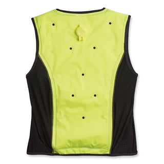 Chill-Its 6685 Premium Dry Evaporative Cooling Vest with Zipper, Nylon, Large, Lime, Ships in 1-3 Business Days