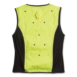 Chill-Its 6685 Premium Dry Evaporative Cooling Vest with Zipper, Nylon, X-Large, Lime, Ships in 1-3 Business Days