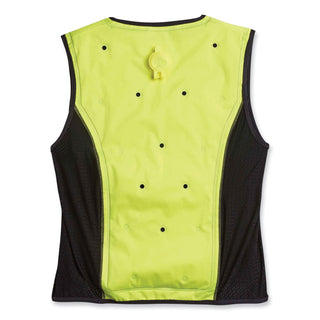 Chill-Its 6685 Premium Dry Evaporative Cooling Vest with Zipper, Nylon, 3X-Large, Lime, Ships in 1-3 Business Days