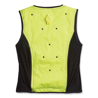 Chill-Its 6685 Premium Dry Evaporative Cooling Vest with Zipper, Nylon, 4X-Large, Lime, Ships in 1-3 Business Days