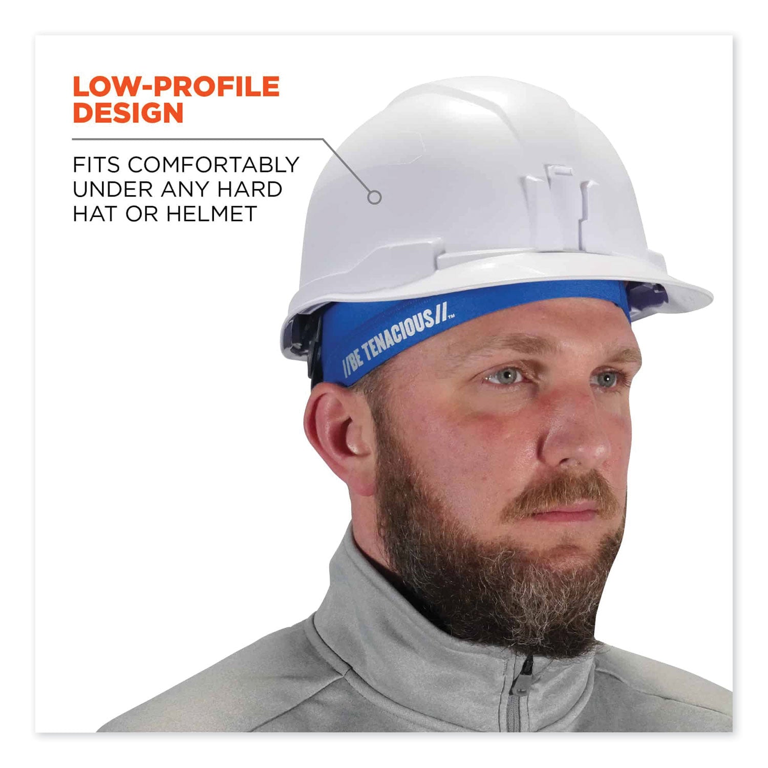 Chill-Its 6632 Performance Knit Cooling Skull Cap, Polyester/Spandex, One Size Fits Most, Blue, Ships in 1-3 Business Days