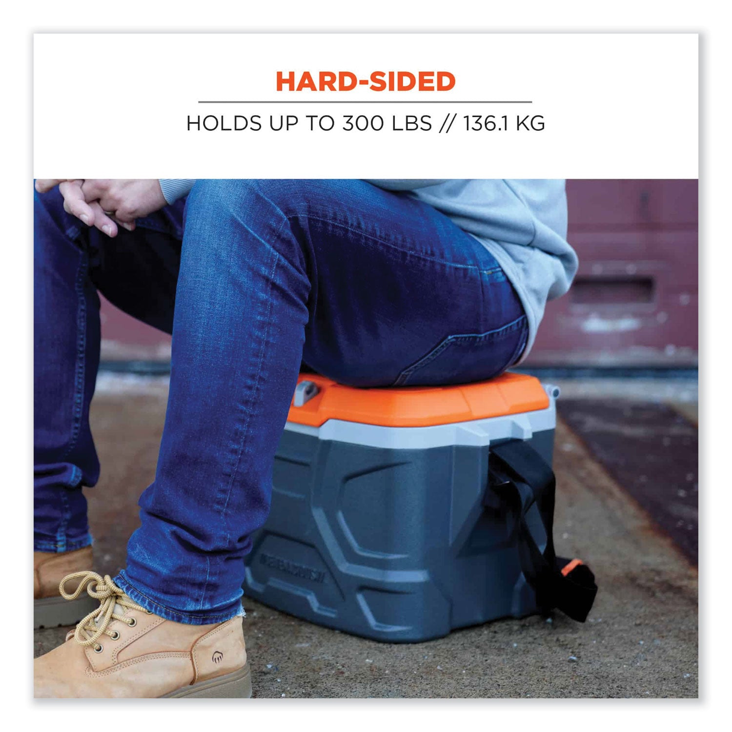 chill-its-5170-17-quart-industrial-hard-sided-cooler-orange-gray-ships-in-1-3-business-days_ego13170 - 5