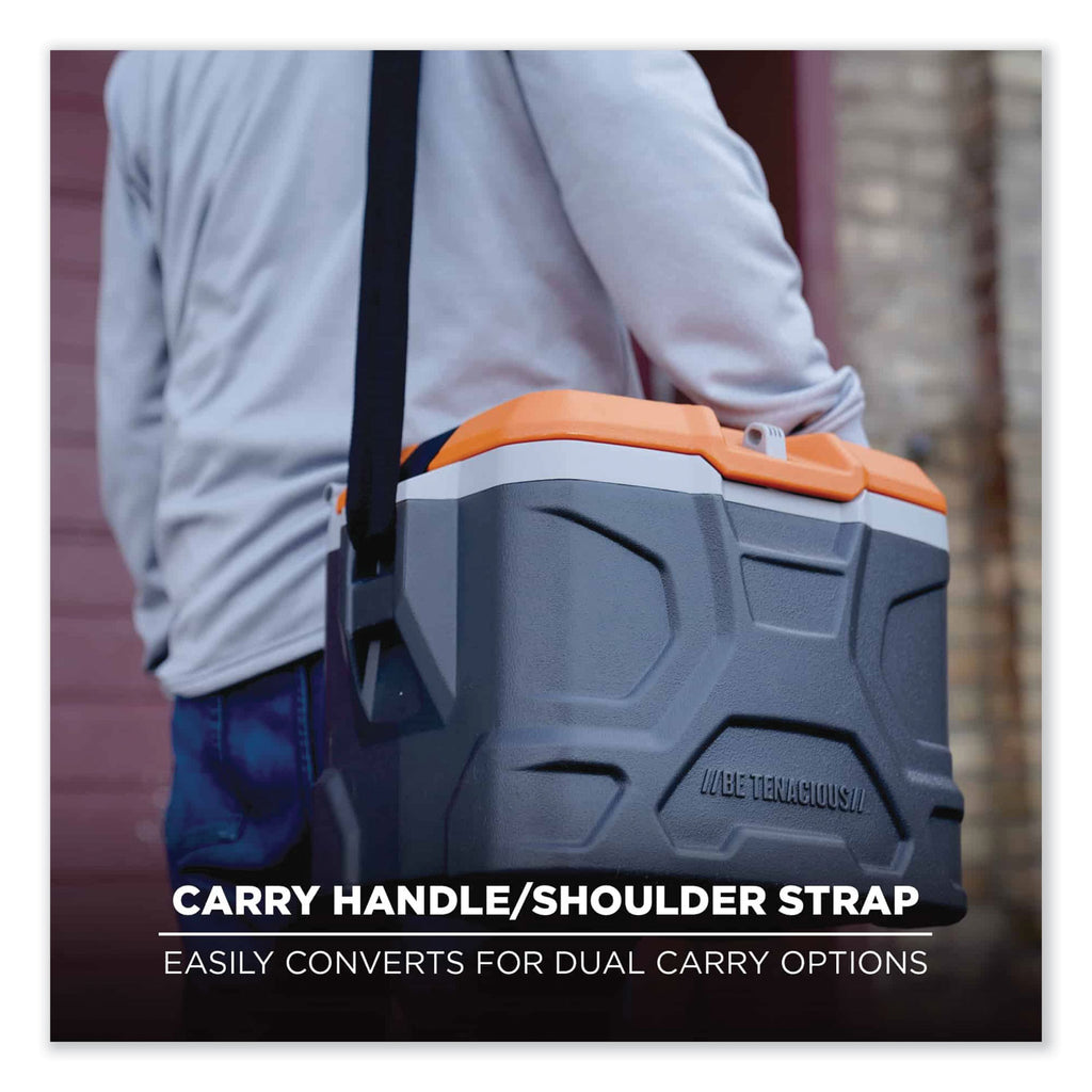 Chill-Its 5170 17-Quart Industrial Hard Sided Cooler, Orange/Gray, Ships in 1-3 Business Days