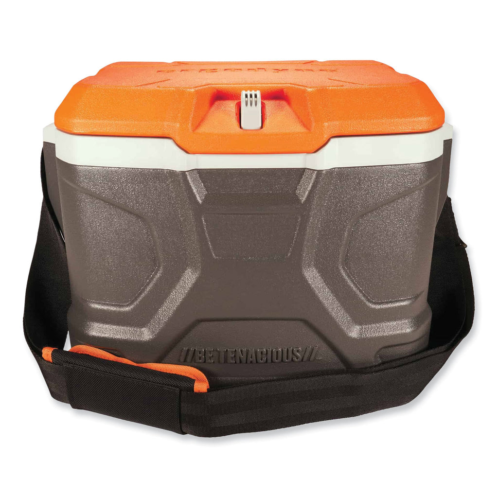 Chill-Its 5170 17-Quart Industrial Hard Sided Cooler, Orange/Gray, 30/Pallet, Ships in 1-3 Business Days