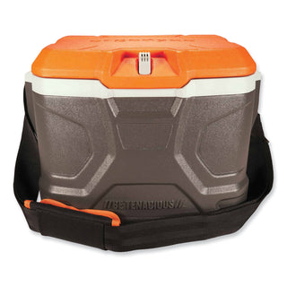 Chill-Its 5170 17-Quart Industrial Hard Sided Cooler, Orange/Gray, 30/Pallet, Ships in 1-3 Business Days