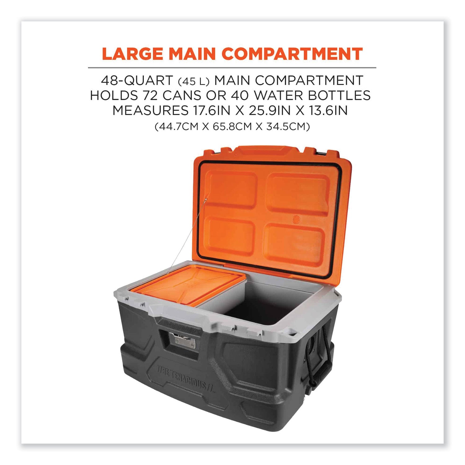 chill-its-5171-48-quart-industrial-hard-sided-cooler-orange-gray-20-pallet-ships-in-1-3-business-days_ego13173 - 3