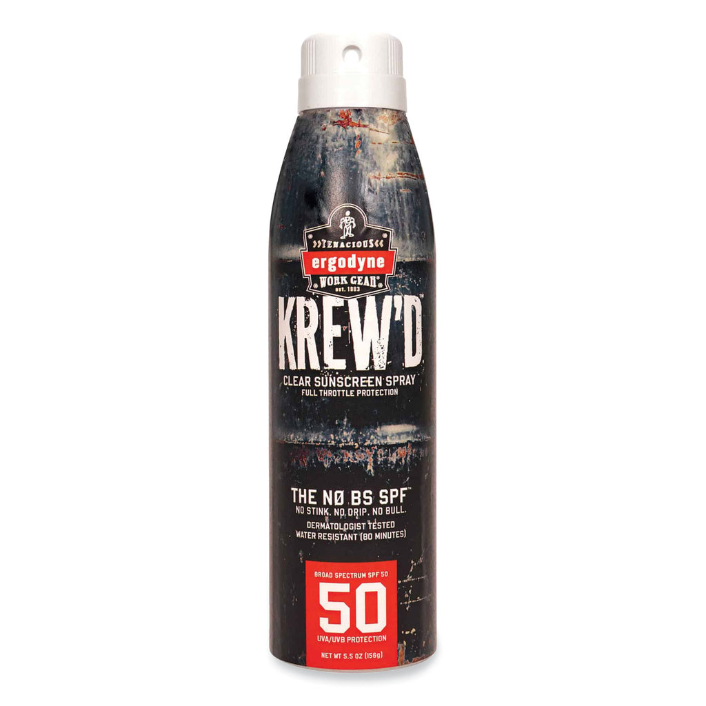 Krewd 6353 SPF 50 Sunscreen Spray, 5.5 oz Can, Ships in 1-3 Business Days